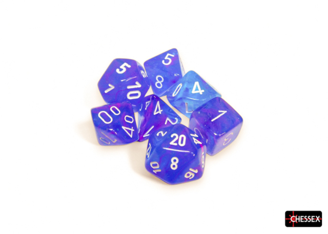 7 Die Set Nebula Aura/White luminary  -CHX27367